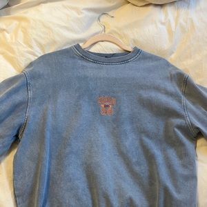 Blue crew neck